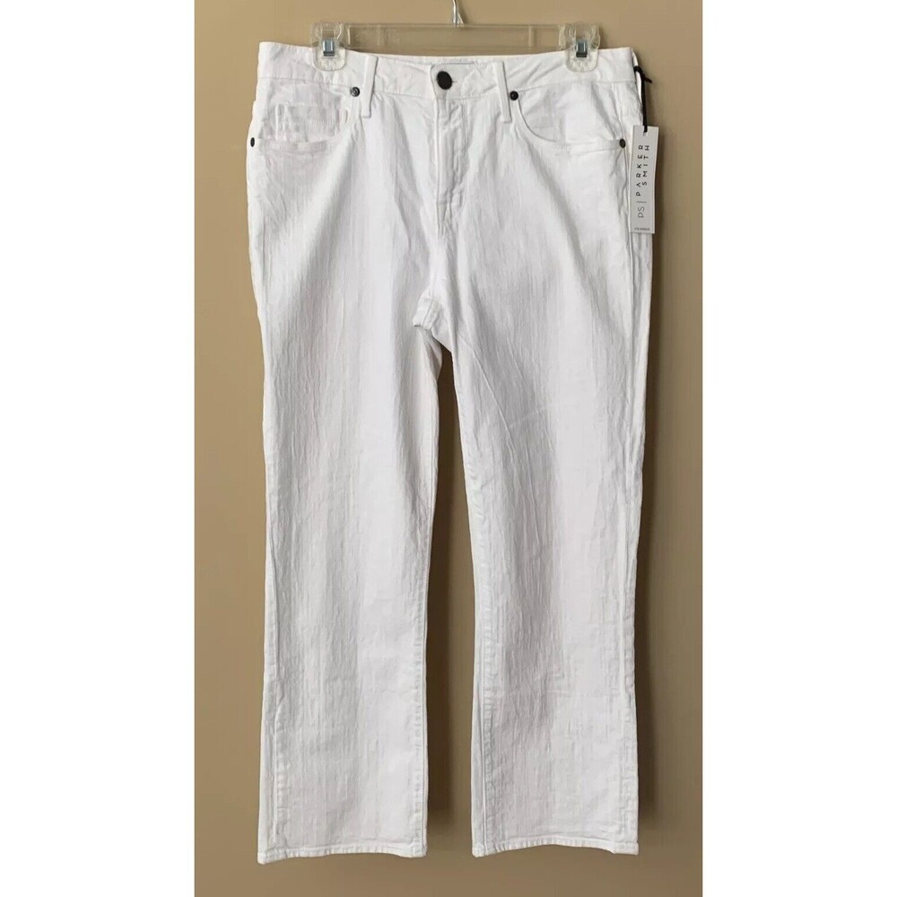 Parker Smith Los Angeles Denim Jeans Sz 27 White Slit Back Ankle Pockets NEW A10